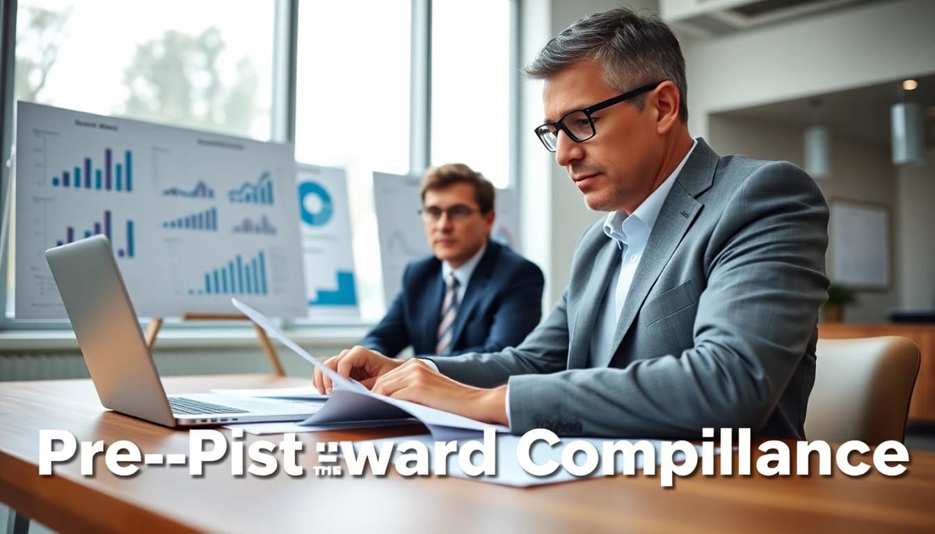 Ensure pre-post award compliance through professional consultation in a modern office.
