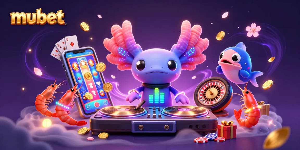 Experience the excitement of mubet with a vibrant underwater casino scene featuring lively characters.