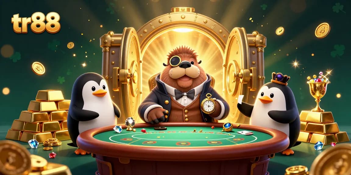 Experience thrilling poker gameplay at TR88 with exclusive 3D characters and vibrant casino elements.