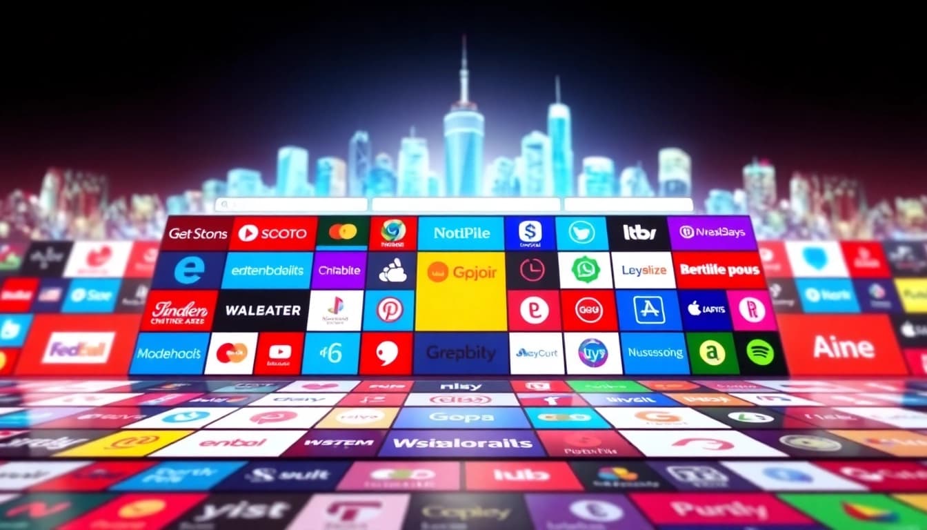 Showcase of the million dollar homepage with vibrant ads and digital art, promoting connectivity.