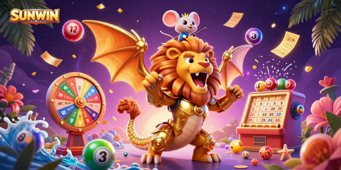 SUNWIN boosts excitement as a golden chimera creature and mouse jockey dominate the casino scene.