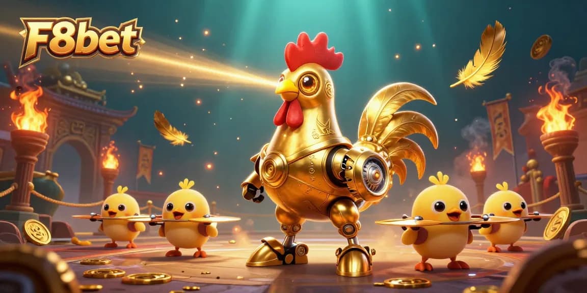 Engage with thrilling betting action on F8bet amidst a dynamic casino world illustration.