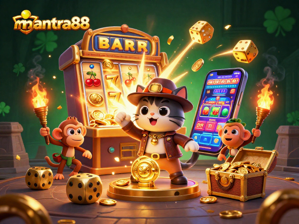 Engage with mantra88's exciting casino gameplay, featuring vibrant slot machines and dynamic exploration!