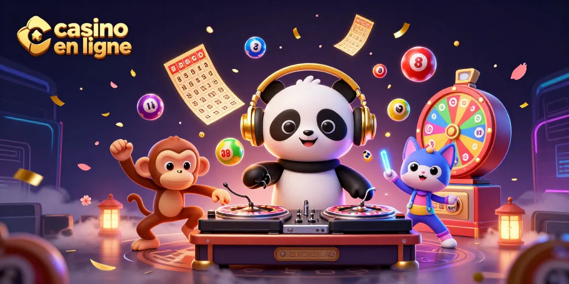 Jouez au casino en ligne et vibrer avec des personnages animés dans une scène captivante.