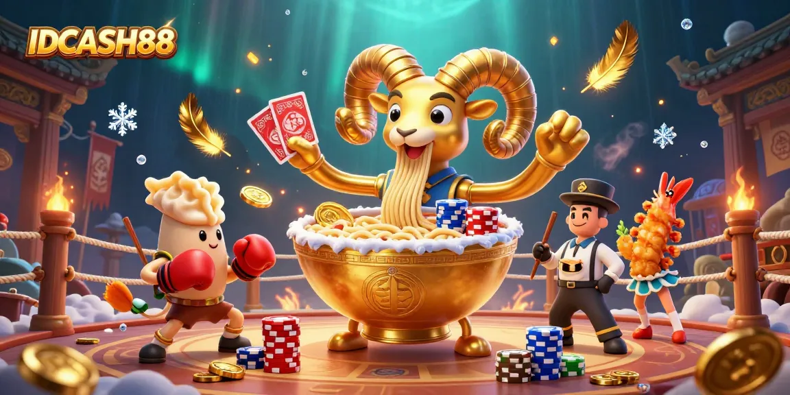 Join the fun with IDCASH88 in this vibrant 3D casino scene, showcasing animated characters and dynamic game elements.