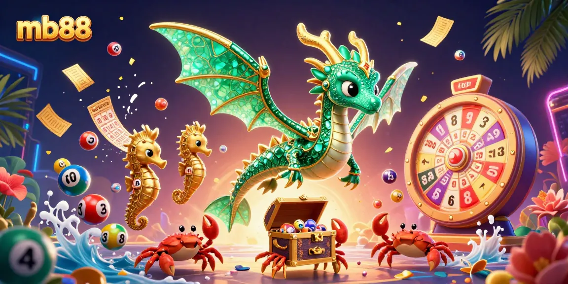 Experience exciting gameplay at mb88 with a vibrant sea dragon and colorful betting elements.