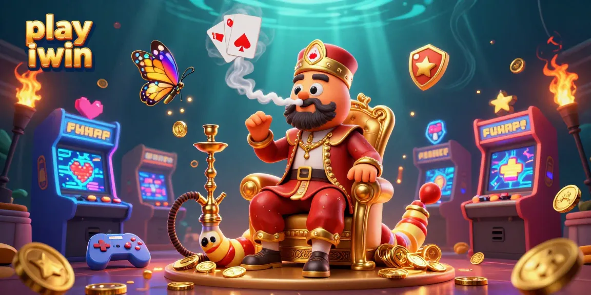Engage with play iwin in a vibrant 3D casino world filled with characters and gaming elements.