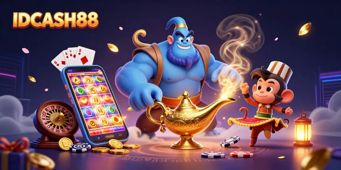 Play exciting slots at IDCASH88 with wins from colorful games and vibrant casino elements.