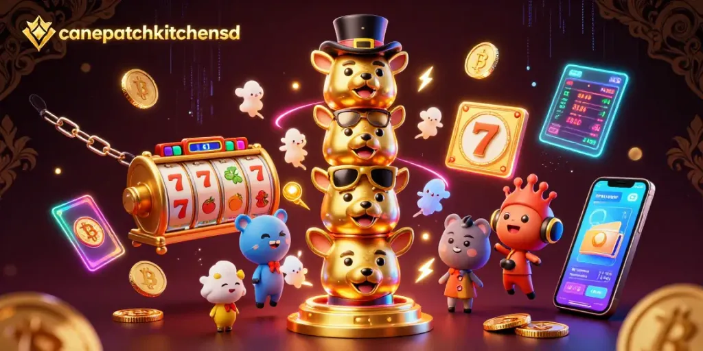 Join the excitement at canepatchkitchensd with vibrant slot reels and golden animal totems.