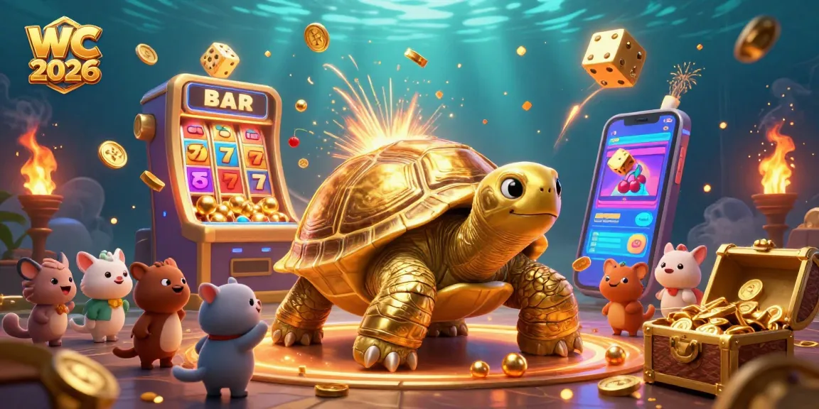 Engage in thrilling casino fun with the colossal golden tortoise and jackpot excitement at wc 2026.