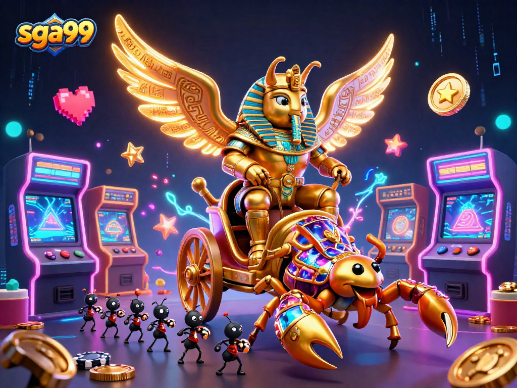 Engage with thrilling gaming experiences at sga99 with a vibrant casino illustration.