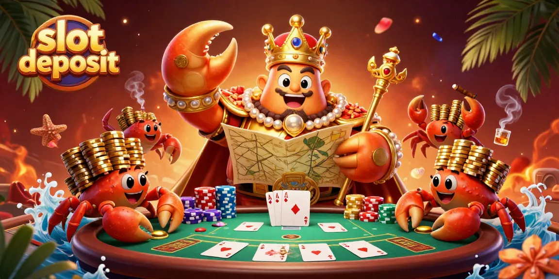 Menang besar dengan slot deposit, keceriaan kasino di ilustrasi 3D cerah