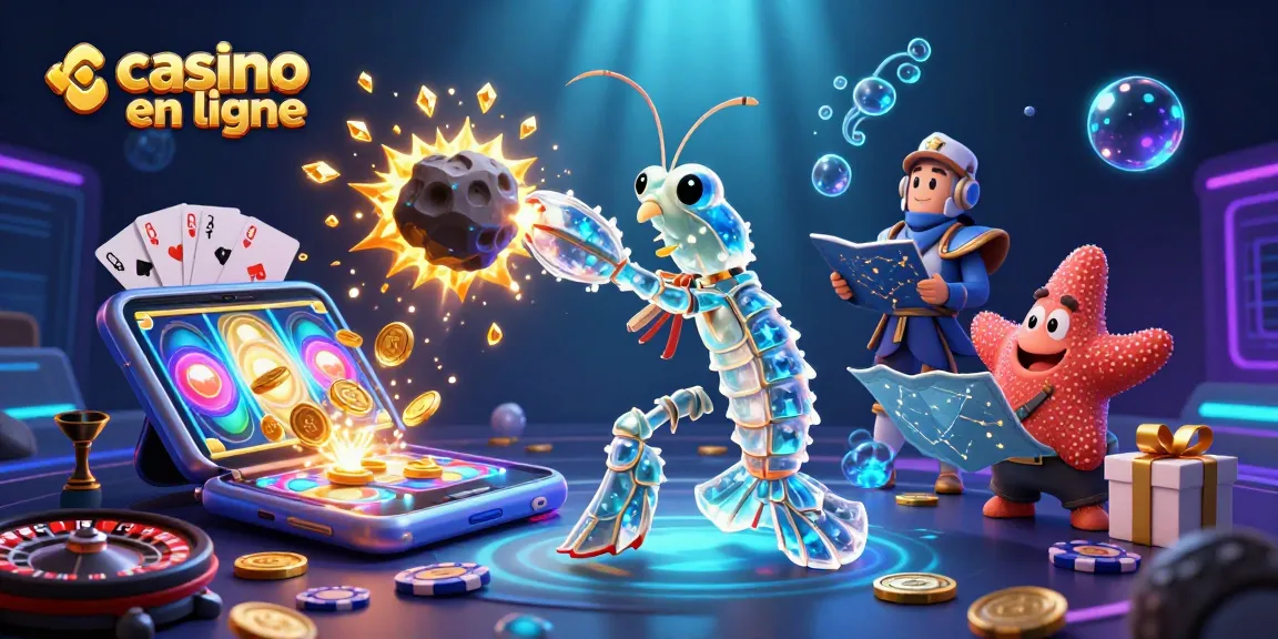 Casino en ligne : un samouraï mantis sous-marin à la recherche de gains dans une explosion de gemmes.