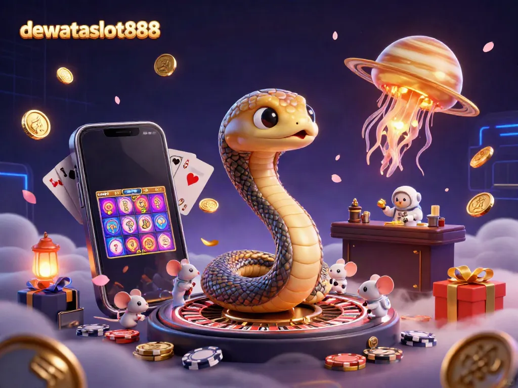 Gambarkan pengalaman kasino dewataslot888 dengan karakter menarik dan elemen permainan.