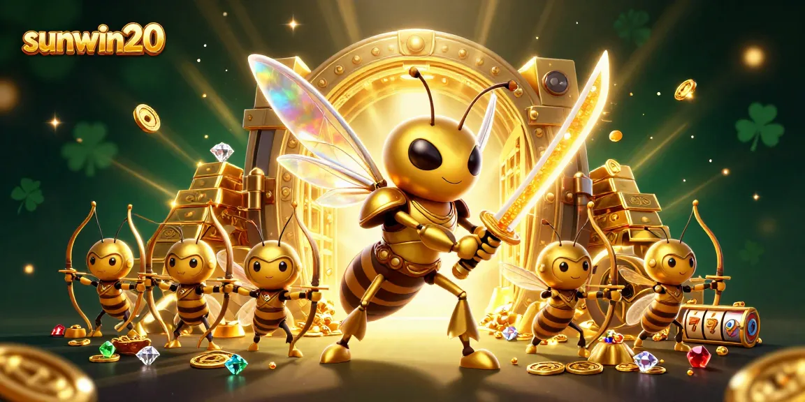 Experience big wins with sunwin20 in a lavish casino adventure featuring slot machines and treasure.