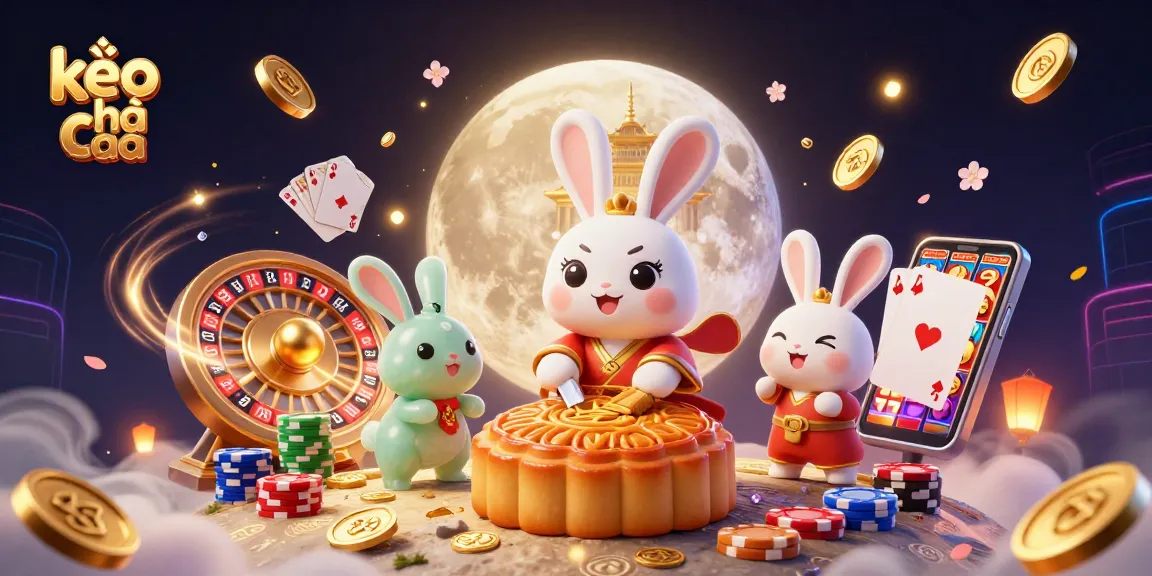 Experience the excitement of kèo nhà cái as cheerful moon rabbits unveil hidden poker treasures.