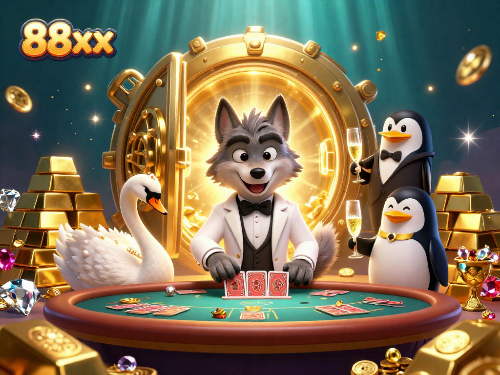 Play baccarat and win at 88xx with thrilling characters and casino atmosphere.