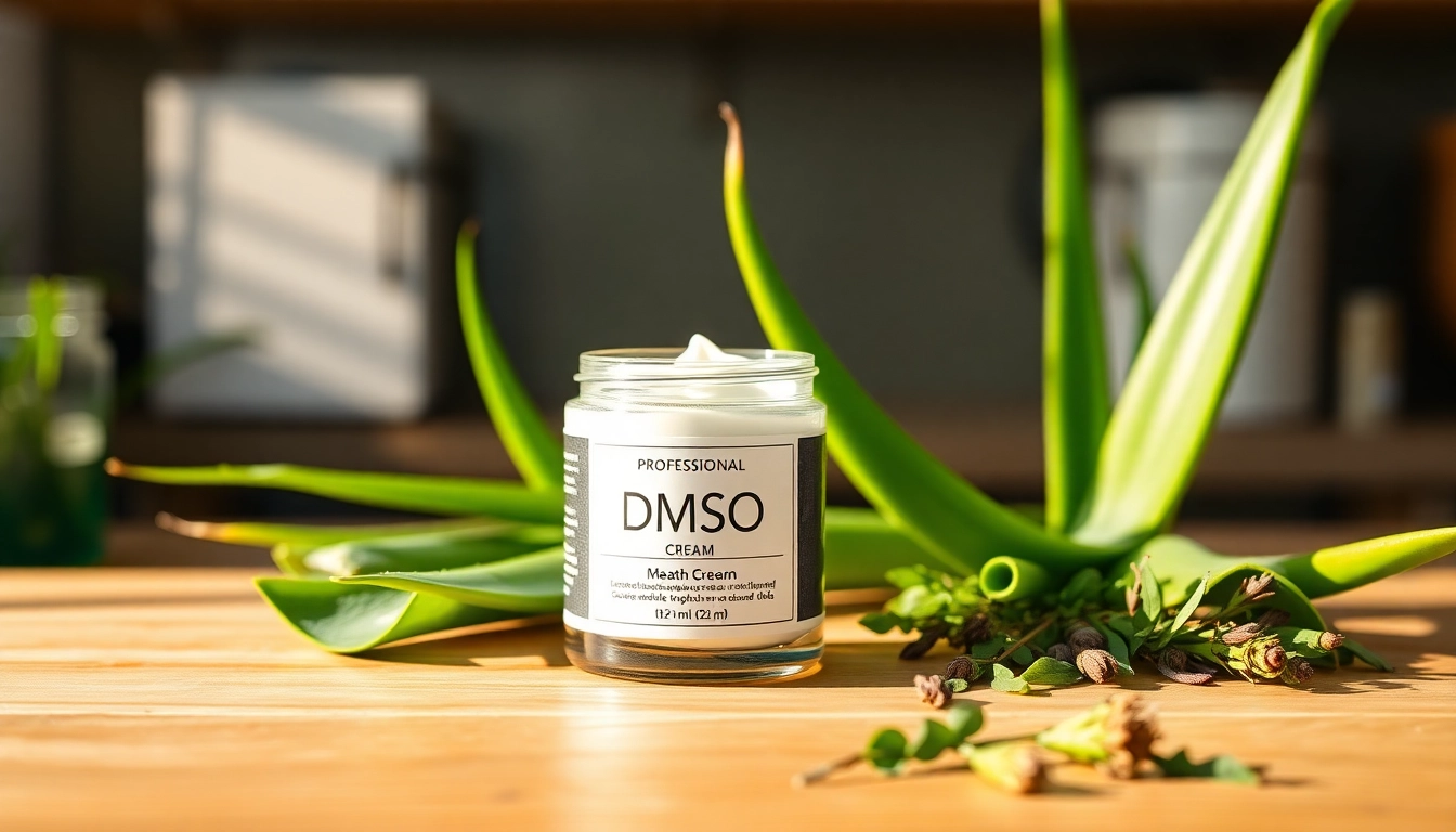 Apply dmso cream for skin relief and nourishment showing its rich texture and naturally soothing ingredients.