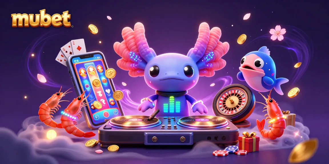 Experience the excitement of mubet with a vibrant underwater casino scene featuring lively characters.