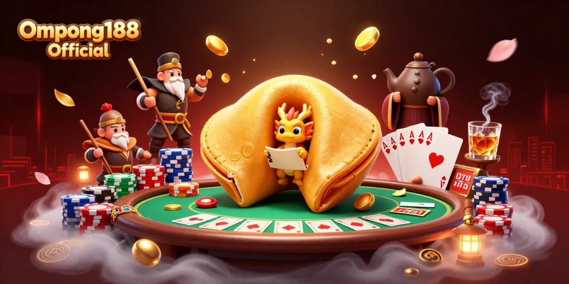 Permainan poker menarik dari Ompong188 Resmi dengan karakter unik dan elemen kasino yang mencolok.