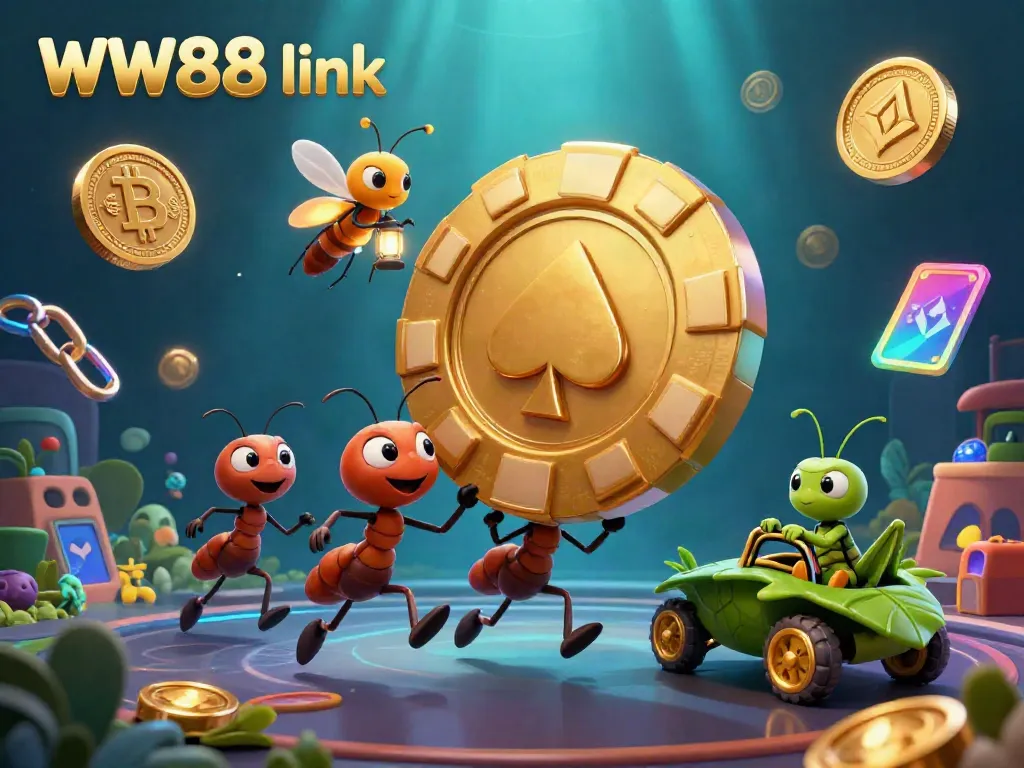 Engage with the exciting WW88 link while cartoon ants and a grasshopper diverge through a vibrant casino heist.