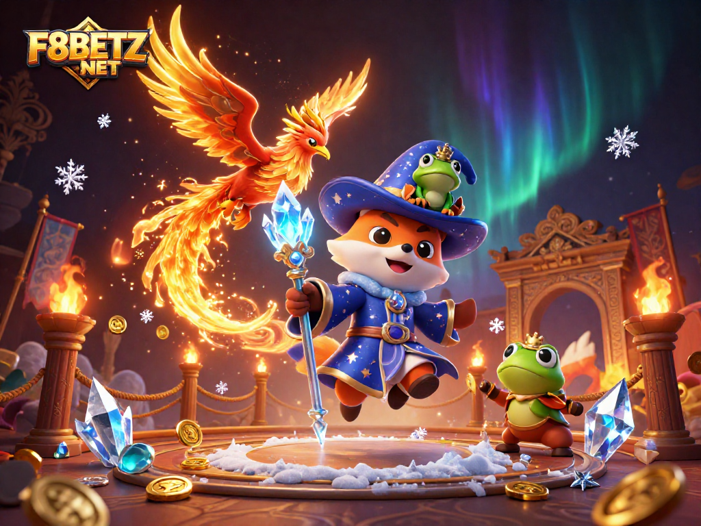 Experience magical betting fun with F8BETZ NET in a dazzling 3D casino world.