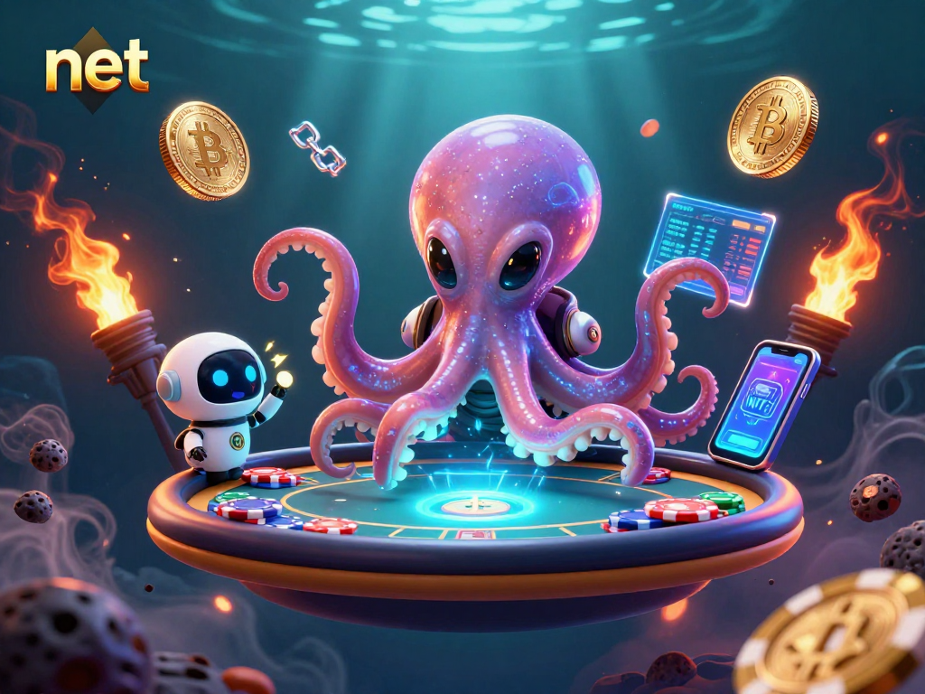 Engage with the net by exploring casino gaming strategies in an exciting alien-themed environment.