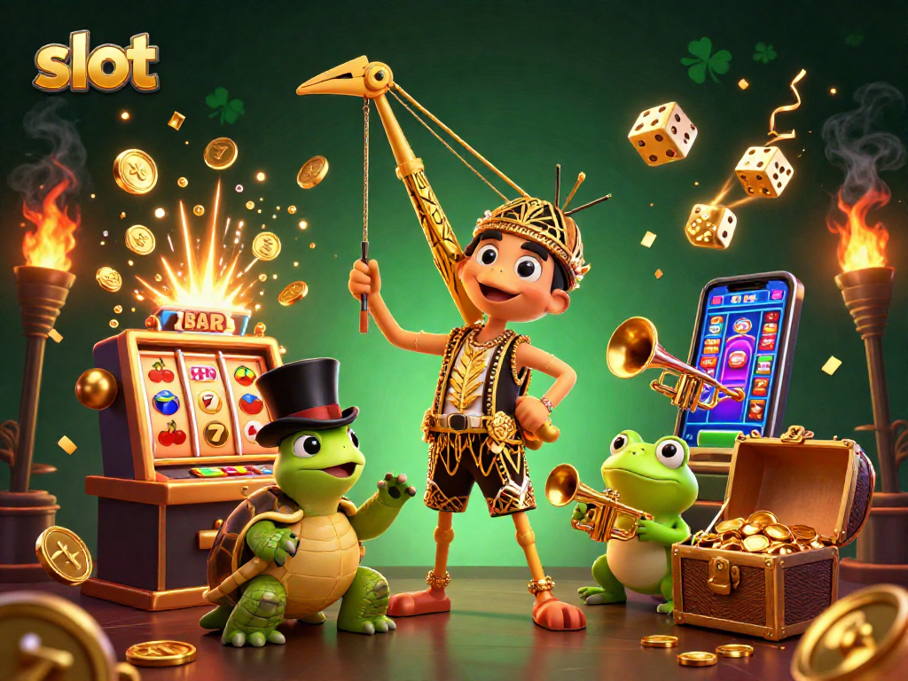 Engage with vibrant slot games featuring exciting jackpot moments and colorful game elements.