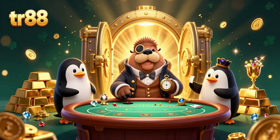 Experience thrilling poker gameplay at TR88 with exclusive 3D characters and vibrant casino elements.