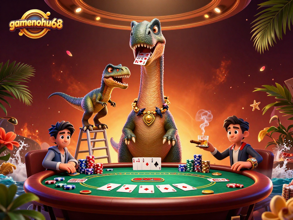 gamenohu68 elevates the gaming experience with thrilling poker action and vibrant casino decor