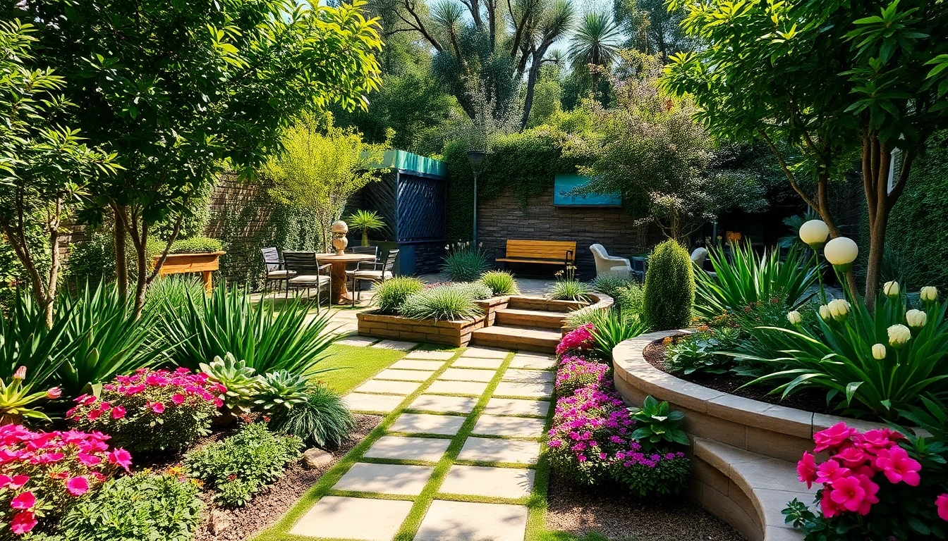 Transform your outdoor space with expert landscaping Sydney featuring lush gardens and serene seating areas.