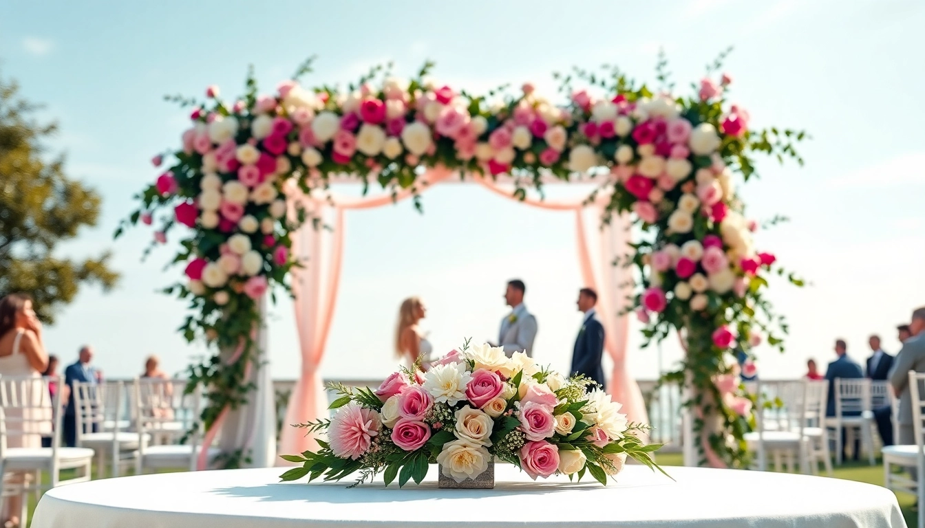 Washington dc wedding coordinator organizing a stunning outdoor ceremony with elegant decor.