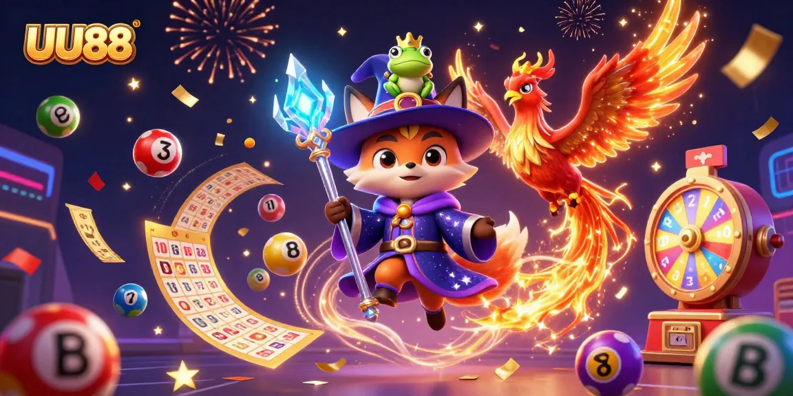 Experience thrilling gameplay at UU88 with vibrant lottery elements and enchanting characters.