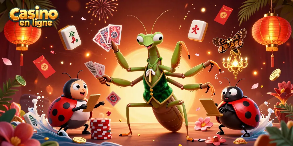 Gagnez aux jeux de casino en ligne avec une scène animée captivante.