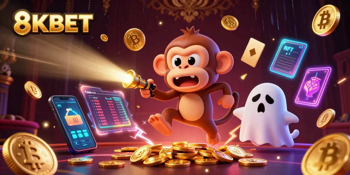 Join the exciting world of 8KBET with playful characters and vibrant casino elements!