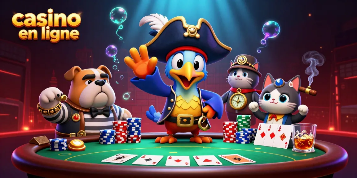 Jouer au casino en ligne avec des personnages de pirates, une ambiance colorée et dynamique.
