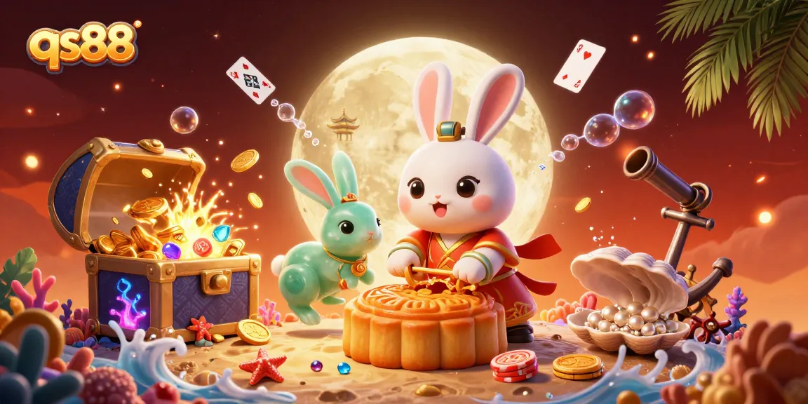 Experience thrilling gameplay at qs88 with lively 3D illustrations showcasing vibrant casino elements and interactive fun.