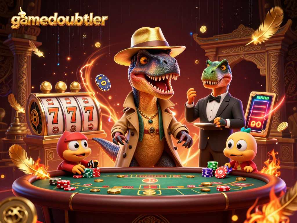 Experience thrilling gameplay at gamedoubler with a velociraptor card counter and stegosaurus pit boss.