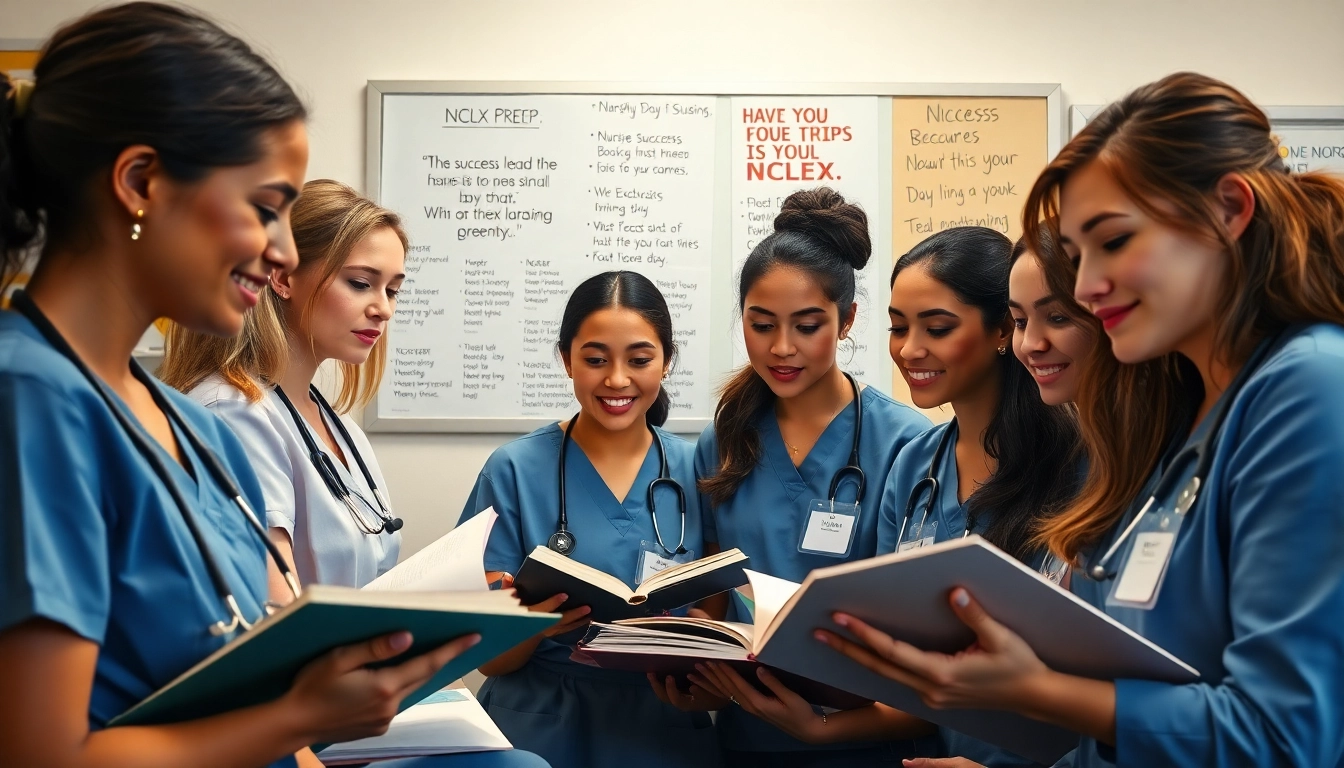 Houston NCLEX review testimonials showcase nursing students studying collaboratively, inspiring success.