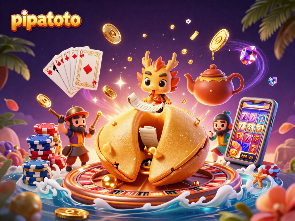 Experience exciting gameplay at pipatoto with golden coins and vibrant casino elements.