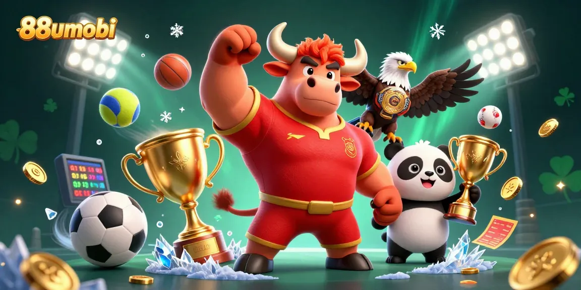 Experience thrilling wins at 88uumobi with a vibrant celebration of gaming elements and champions.