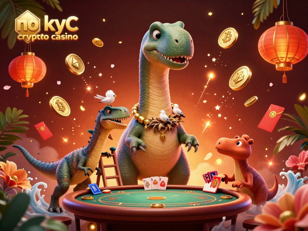Engage with the no kyc crypto casino environment featuring vibrant characters and game elements.