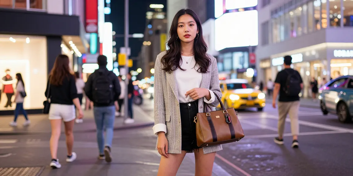 Gái gọi hiện đại tỏa sáng giữa phố phường sôi động với phong cách thời trang ấn tượng