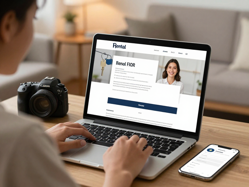 Access the latest rental services and guides at https://springshall.org/renting/ with a user-friendly interface, showcasing an inviting home environment.
