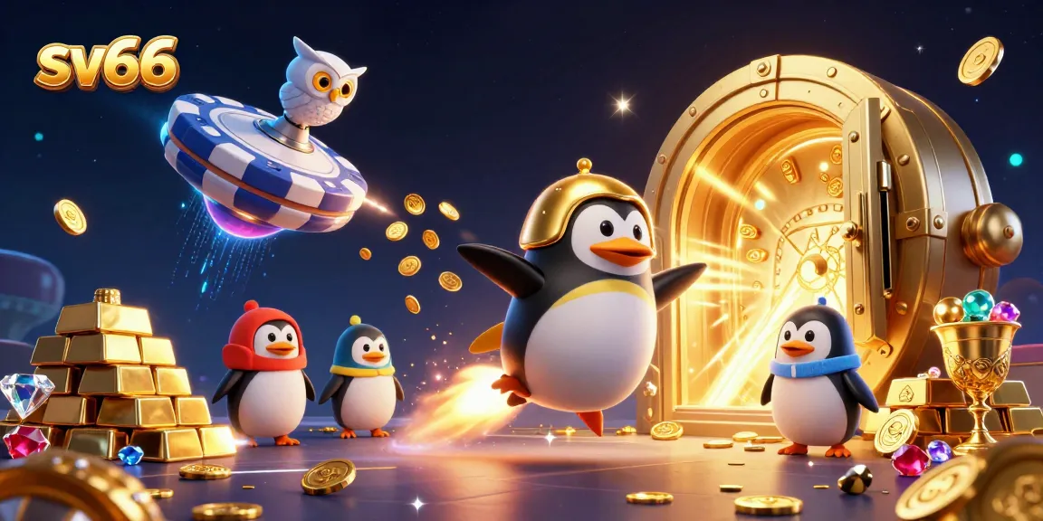 Experience big wins with sv66 at an exciting casino-themed cosmic adventure illustration.