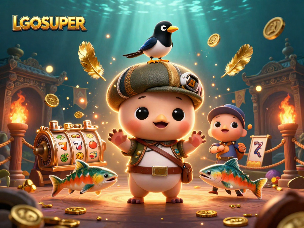 Engage with LGOSUPER's exciting online slot games, featuring vibrant 3D characters and dynamic visuals.