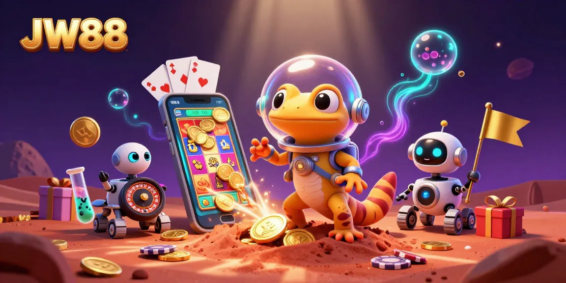Experience thrilling gameplay with JW88 at a vibrant Martian casino adventure!