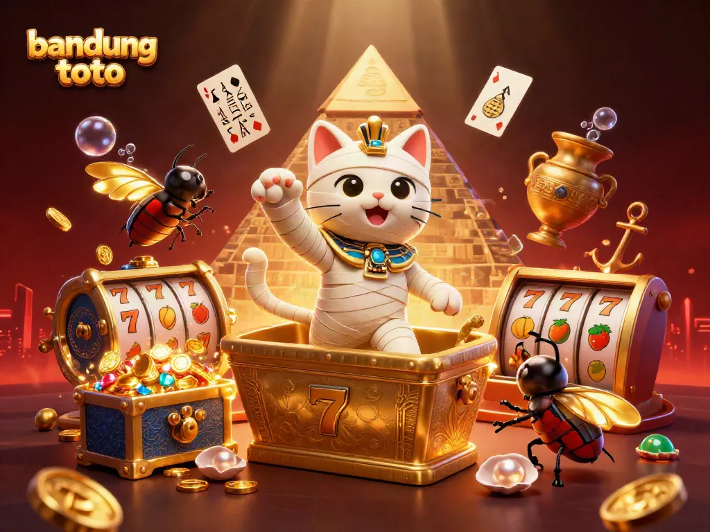 Engage in excitement and fun with bandung toto slots and ancient Egyptian elements lighting up the casino.