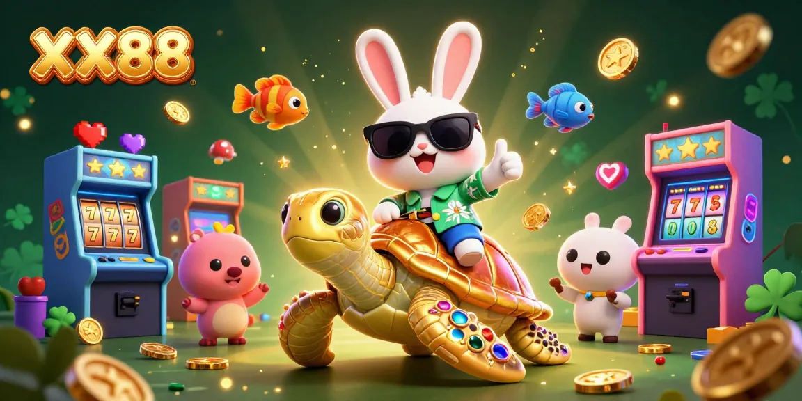 Experience the thrill of XX88's online gaming with lively characters in a vibrant casino environment.