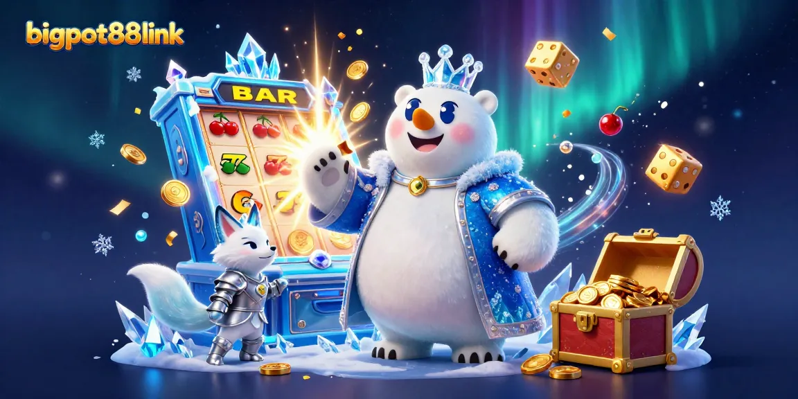Experience seamless access with bigpot88link, featuring vibrant casino elements and enchanting characters.